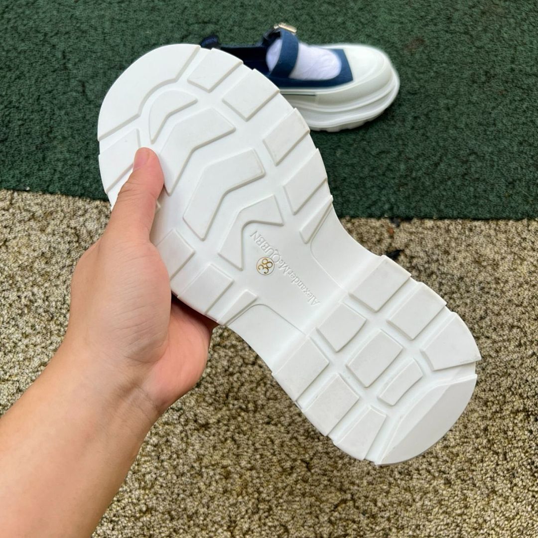 Alexander McQueen Punk Mary Jane Denim Shoes - Image 6