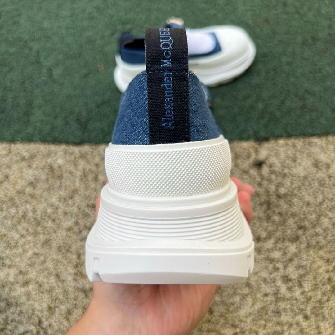 Alexander McQueen Punk Mary Jane Denim Shoes - Image 8