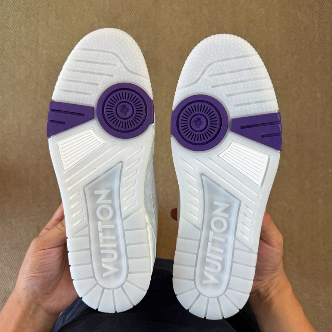 LV Trainer Sneaker White and Pink 1A9T4J - Image 7