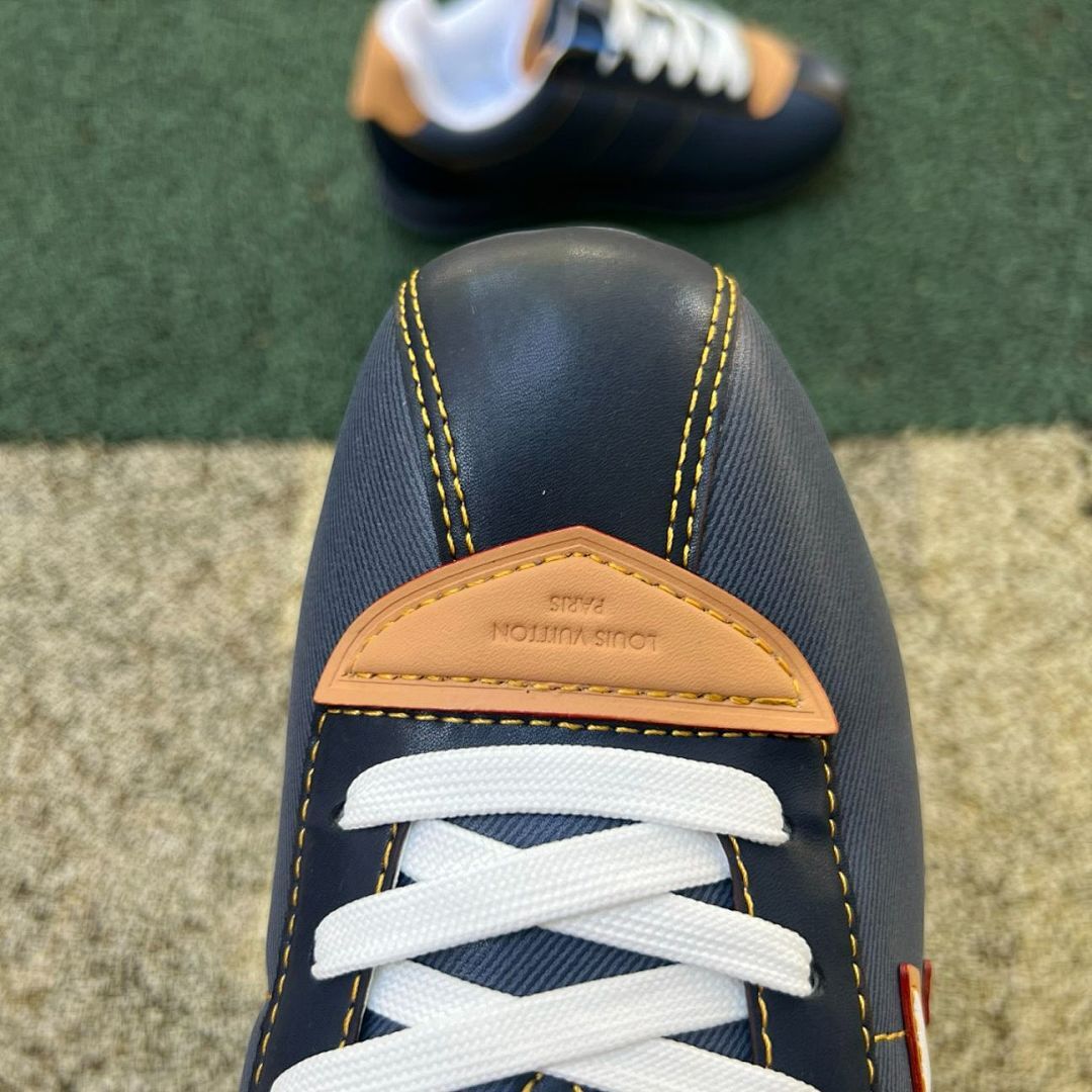 Louis Vuitton LV Runner Tatic Sneaker Navy Brown White - Image 4