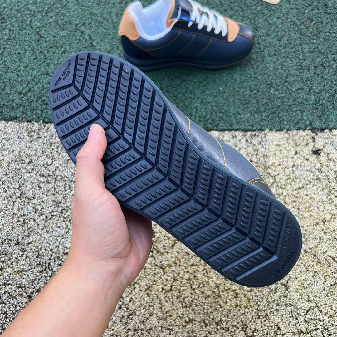 Louis Vuitton LV Runner Tatic Sneaker Navy Brown White - Image 6