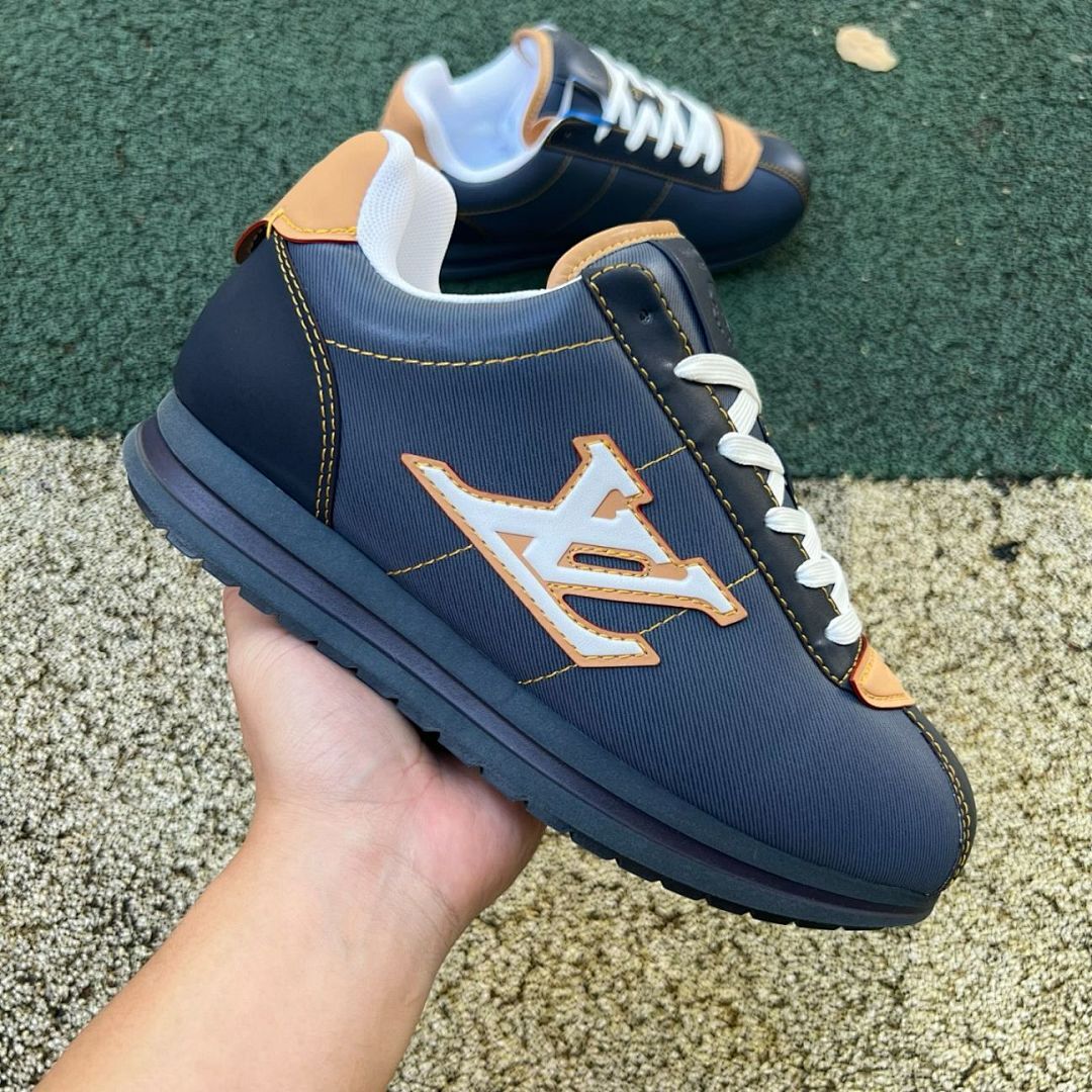 Louis Vuitton LV Runner Tatic Sneaker Navy Brown White - Image 9