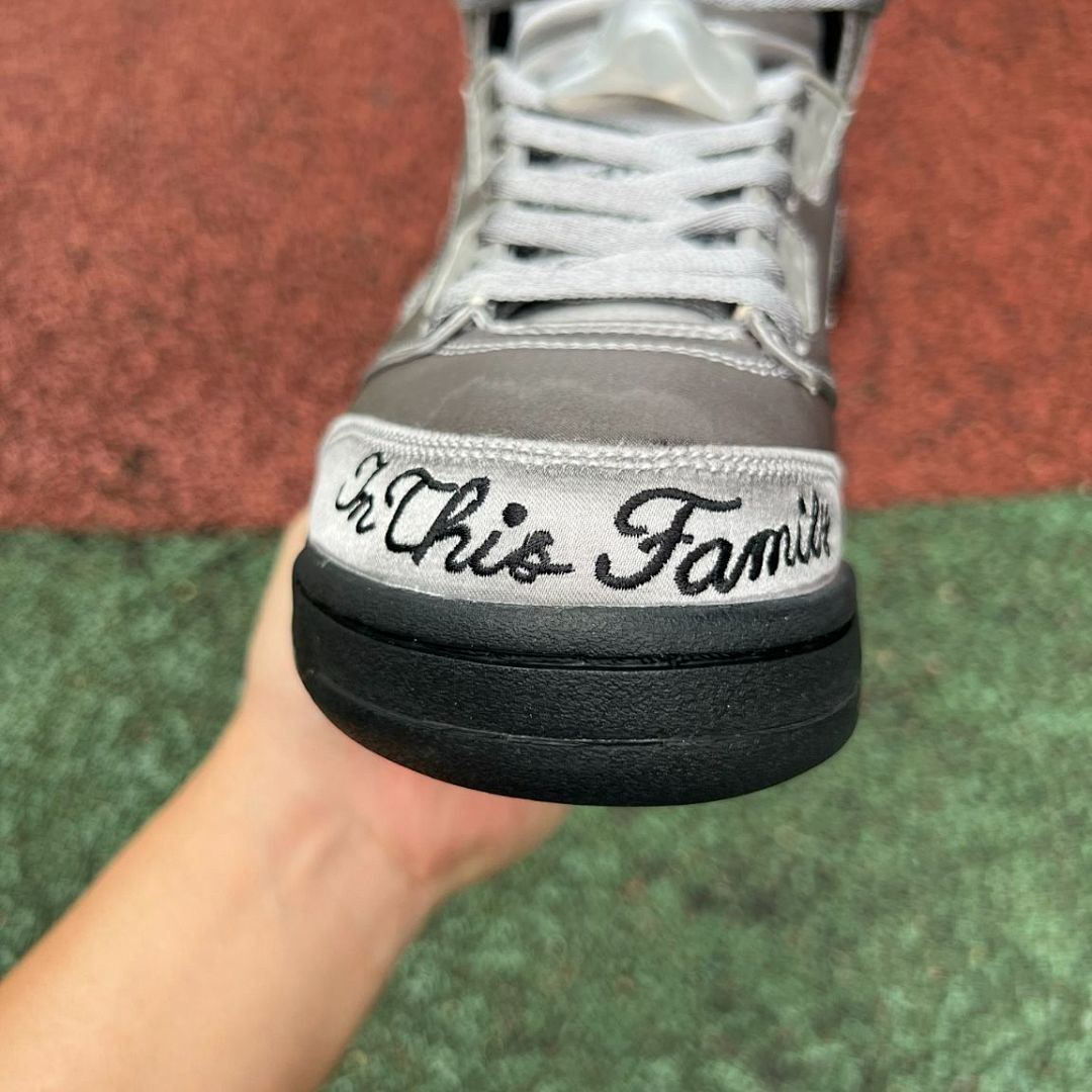 Air Jordan 5 Retro Carmelo Anthony PE "Family Flies Alone" Metallic Silver "10" - Image 3