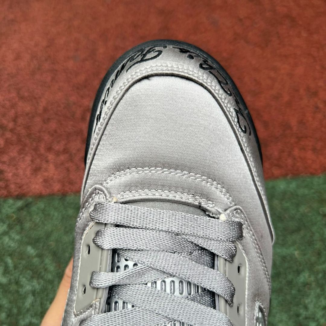 Air Jordan 5 Retro Carmelo Anthony PE "Family Flies Alone" Metallic Silver "10" - Image 5