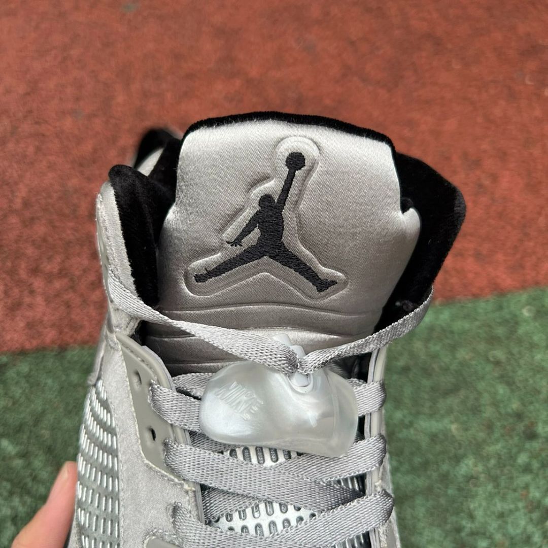 Air Jordan 5 Retro Carmelo Anthony PE "Family Flies Alone" Metallic Silver "10" - Image 6