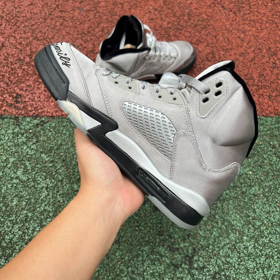 Air Jordan 5 Retro Carmelo Anthony PE "Family Flies Alone" Metallic Silver "10" - Image 8