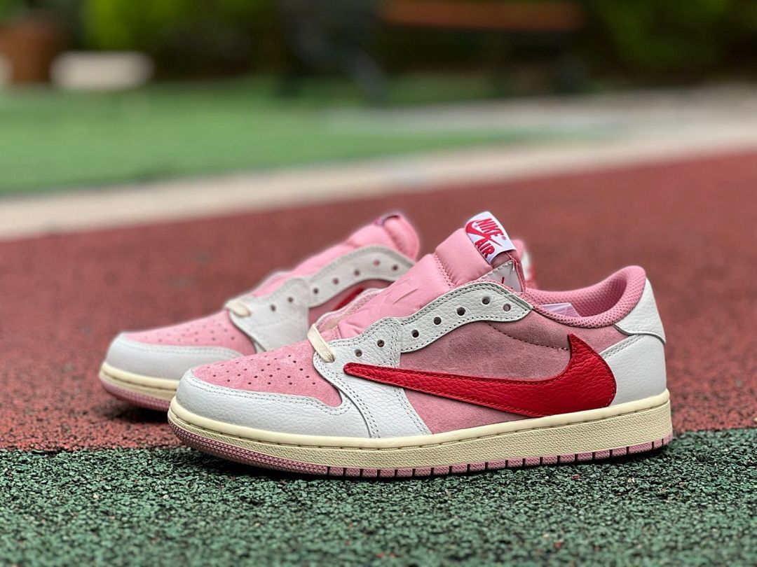 Air Jordan 1 Low Atmosphere University Red Sail