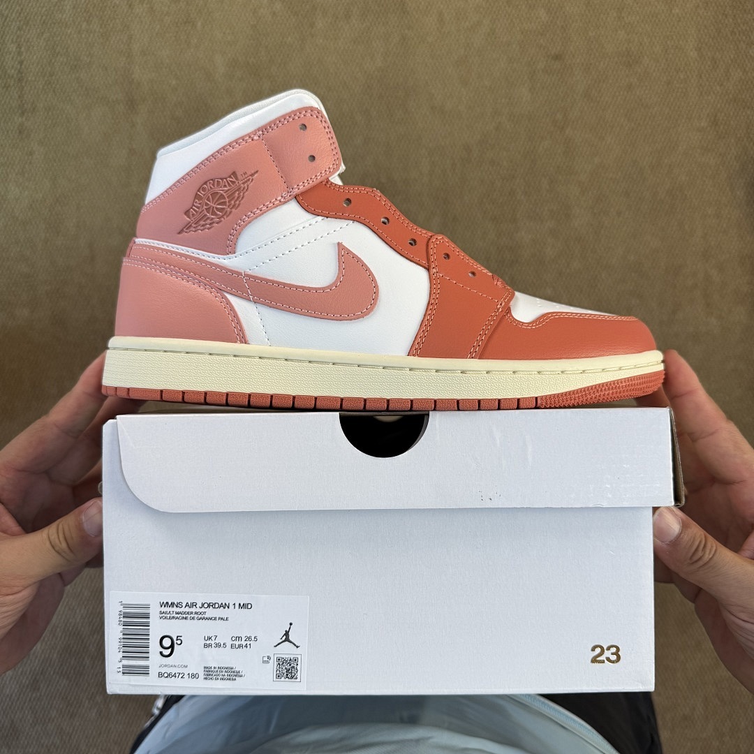 Air Jordan 1 Mid SE Washed Coral FB9892-161 - Image 3
