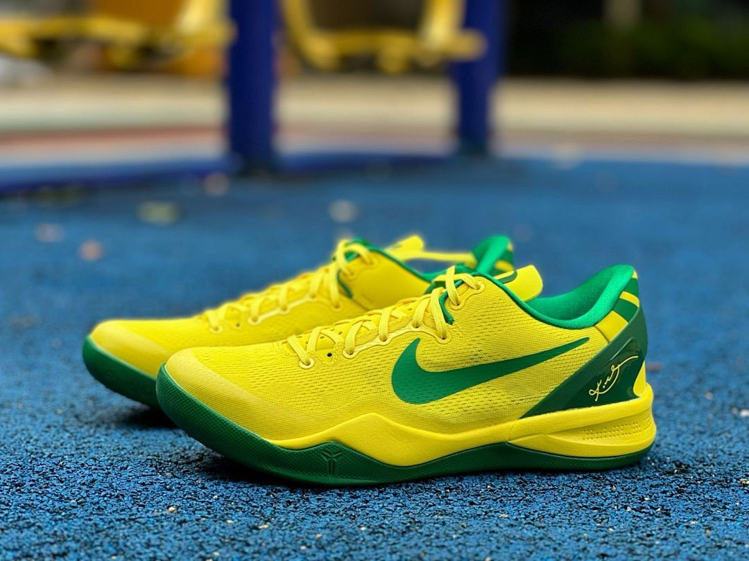 Nike Kobe 8 System 'Brazil' Dynamic Yellow Stadium Green 555035-700