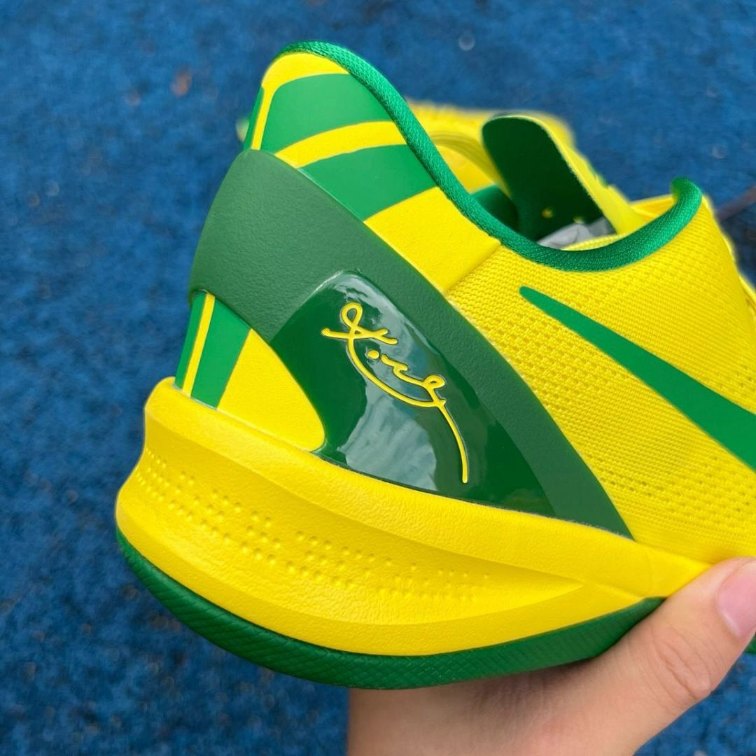 Nike Kobe 8 System 'Brazil' Dynamic Yellow Stadium Green 555035-700 - Image 9