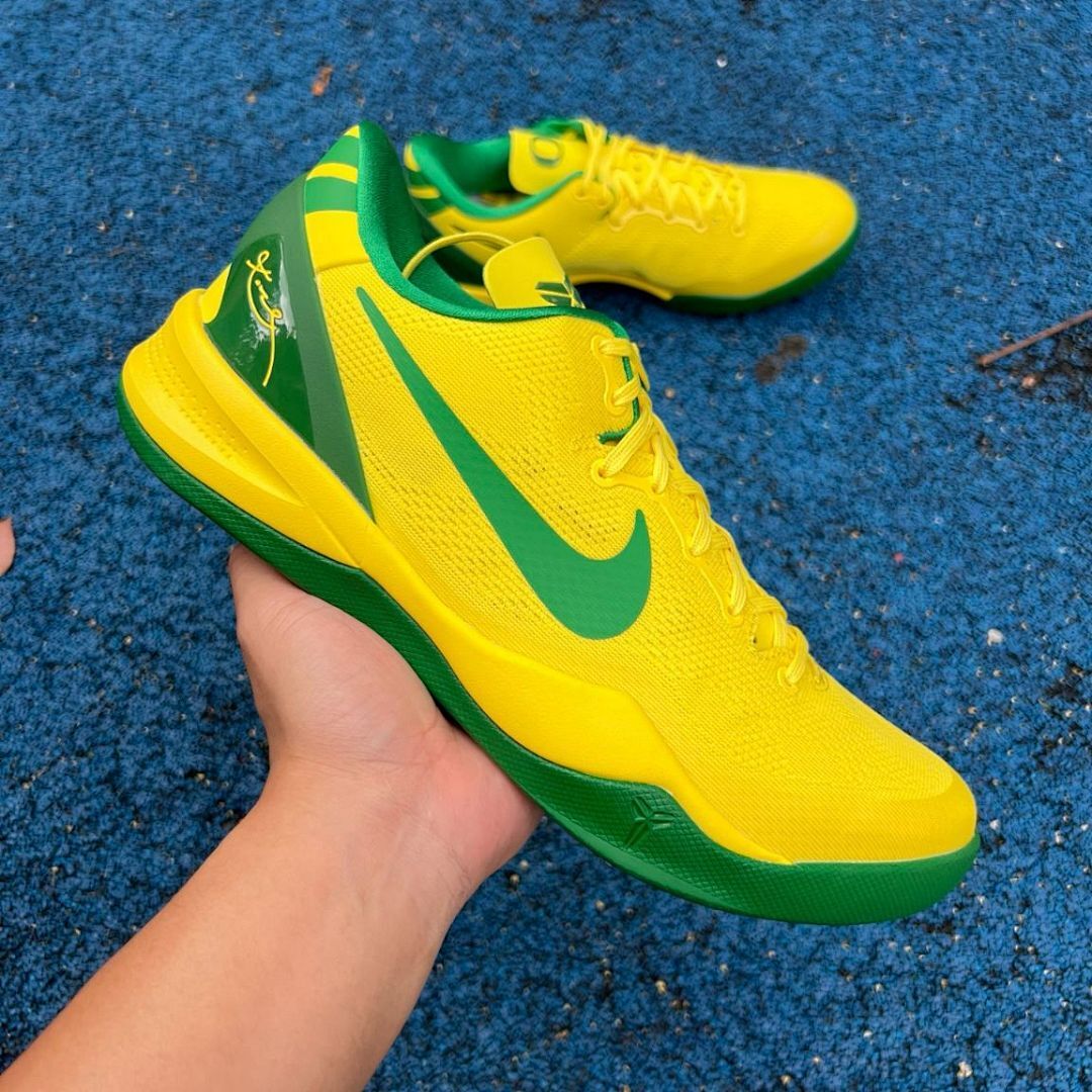 Nike Kobe 8 System 'Brazil' Dynamic Yellow Stadium Green 555035-700 - Image 19