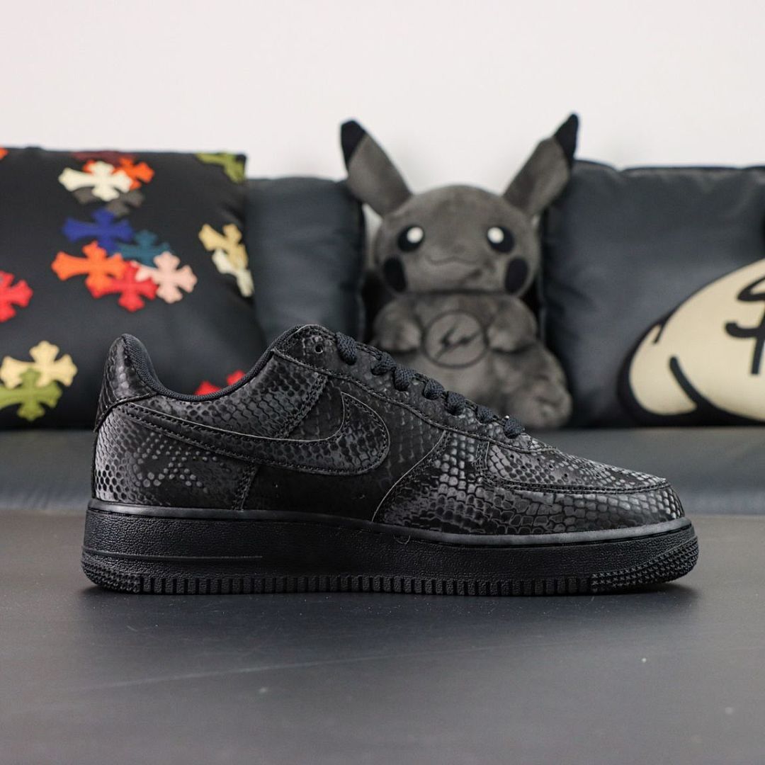 Nike Air Force 1 '07 PRM Black Python 898889-007 - Image 5