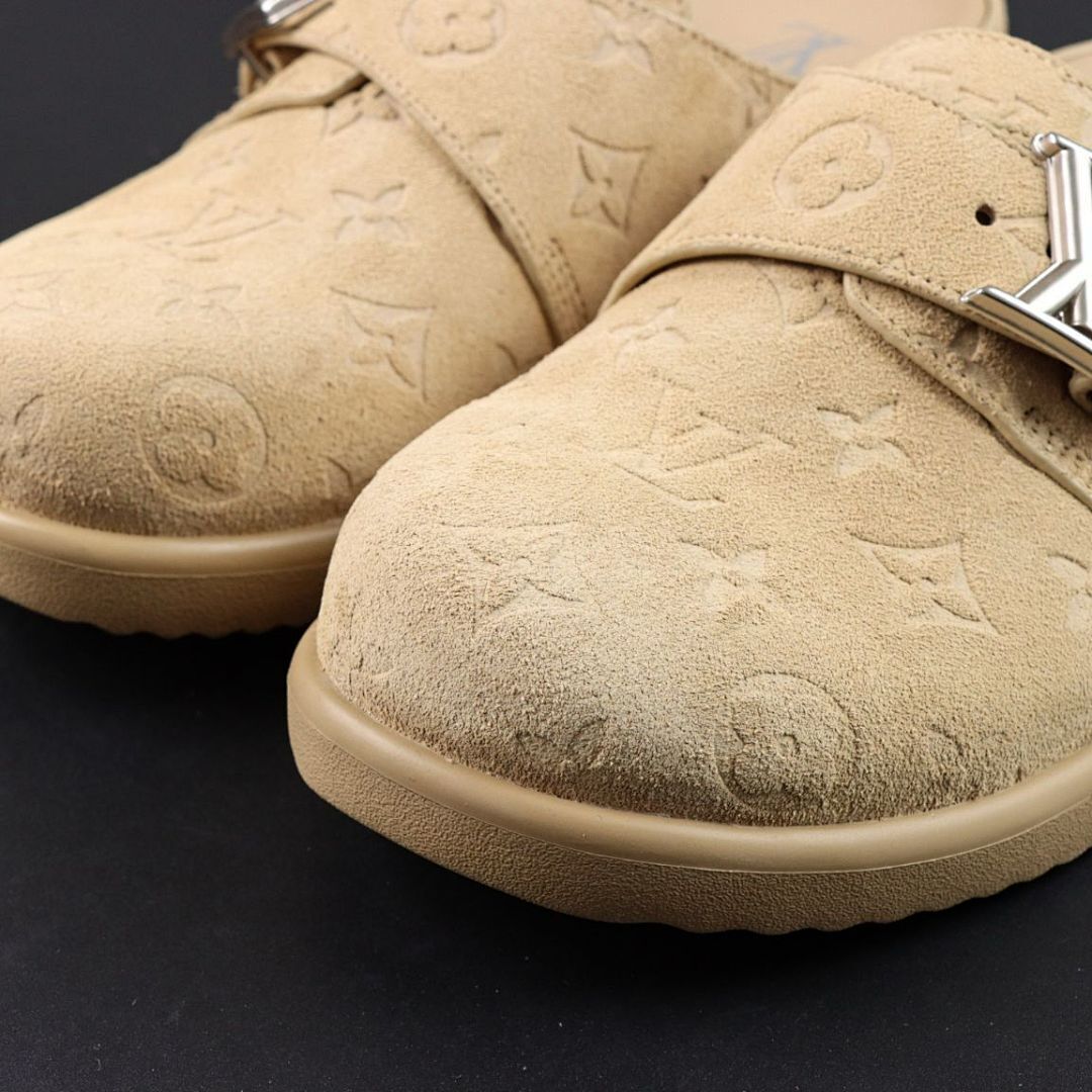 Louis Vuitton Dreamy Loafer Monogram-Embossed Suede Beige - Image 4