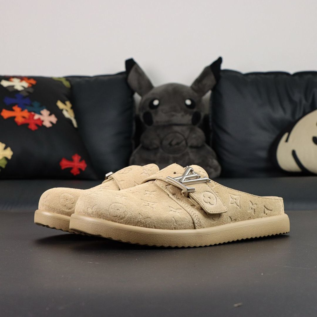 Louis Vuitton Dreamy Loafer Monogram-Embossed Suede Beige - Image 8