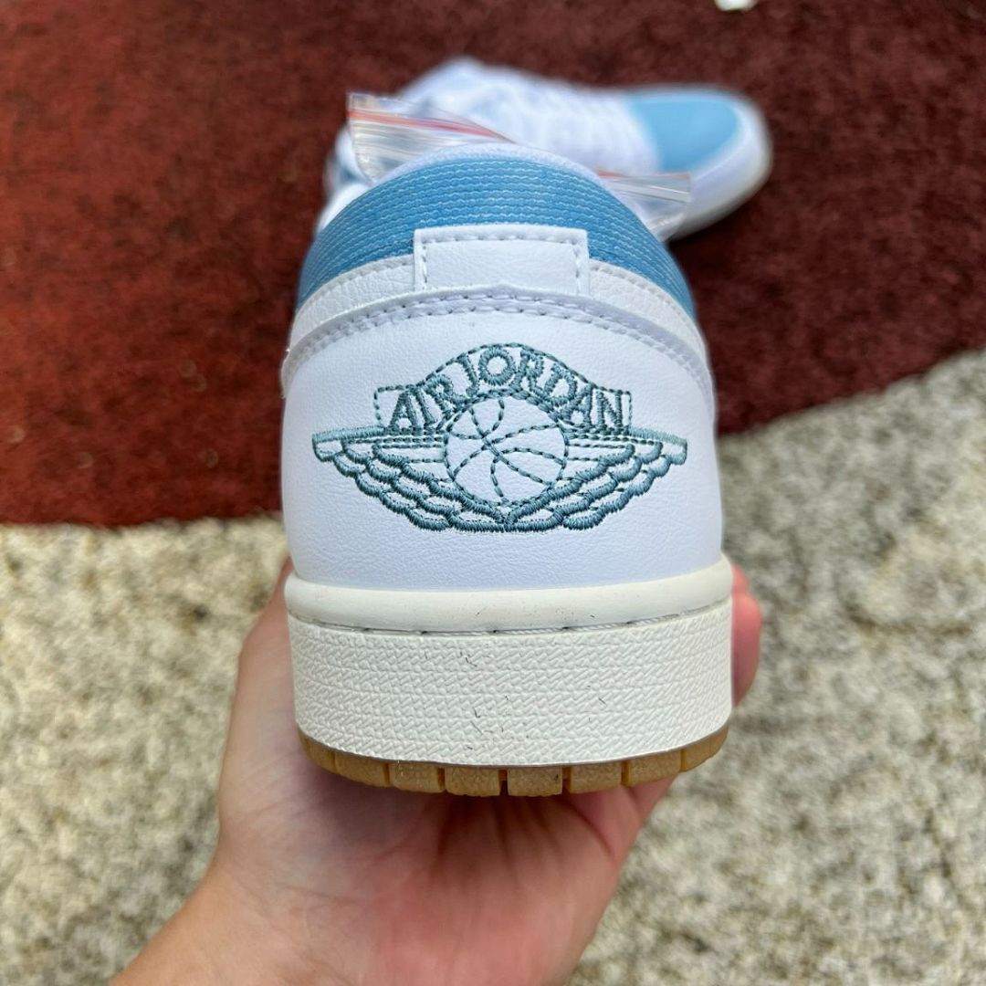 Air Jordan 1 Low SE Washed Denim Light Marine White Gum Yellow DR6970-400 - Image 8