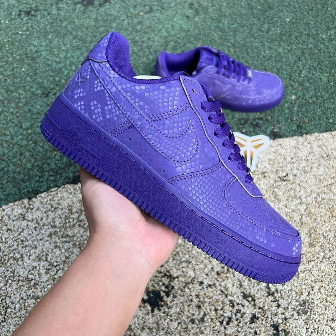 Nike Air Force 1 Low Kobe Bryant Purple Snakeskin CK0700-500 - Image 10