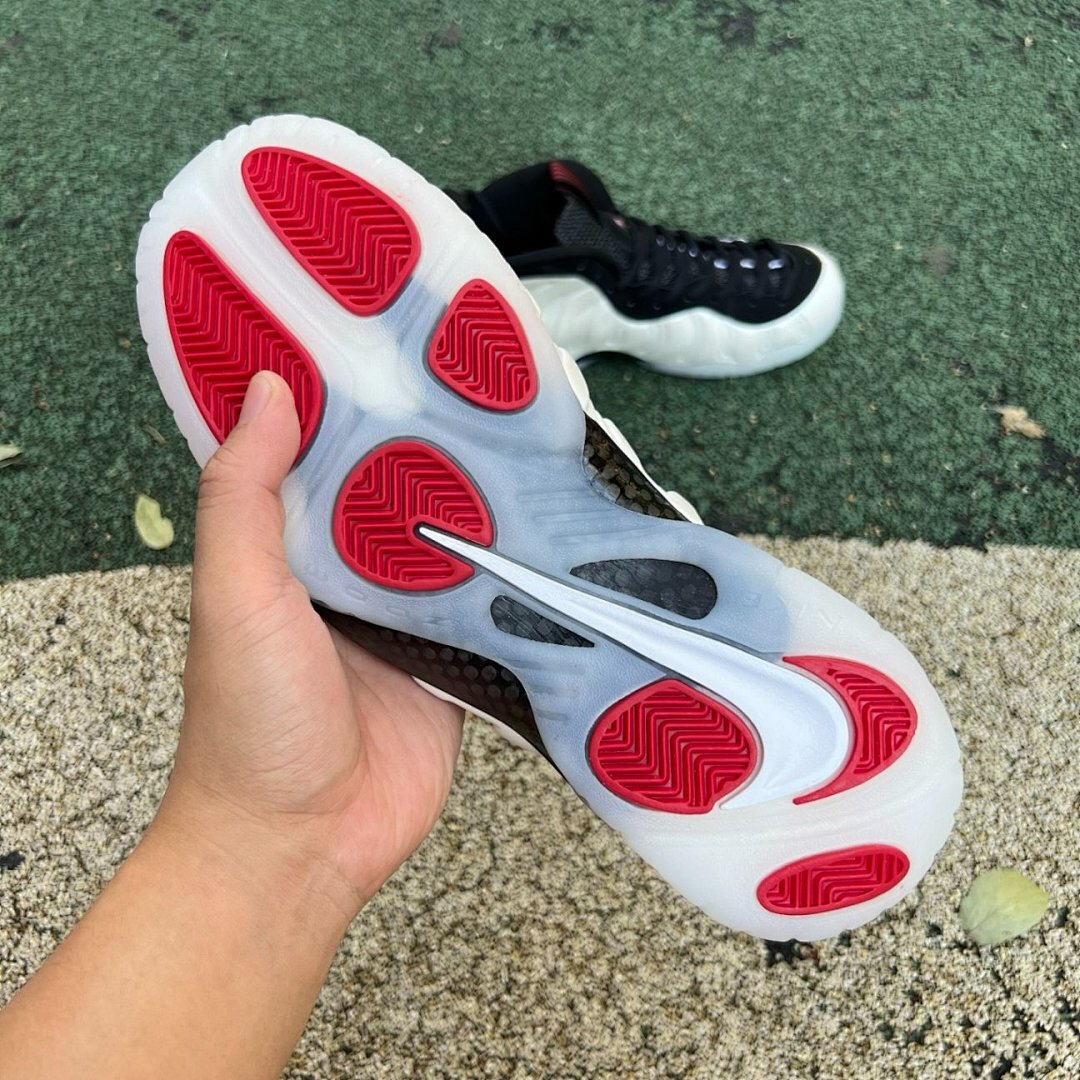 Nike Air Foamposite Pro White Black University Red 624041-103 - Image 7