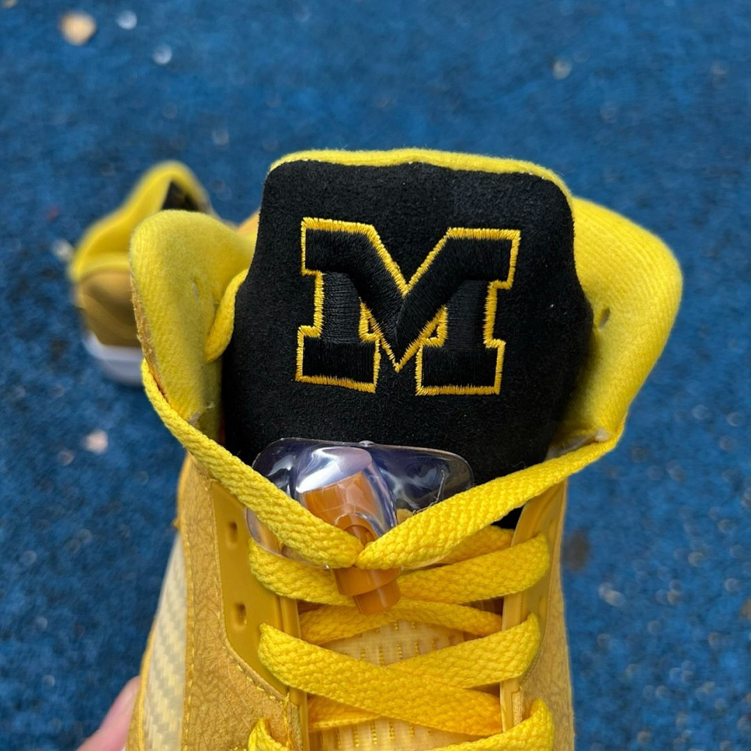 Air Jordan 5 "Michigan" Amarillo College Navy CQ9541-704 - Image 5