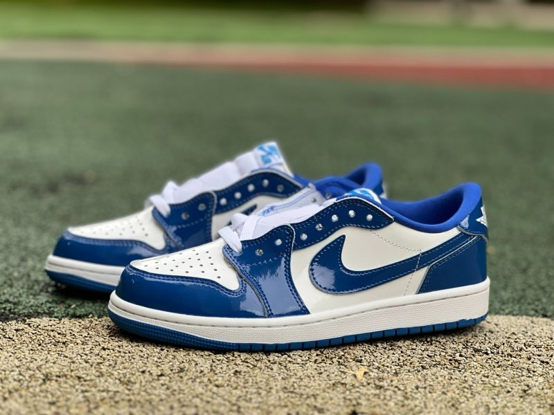 Air Jordan 1 Low Royal Blue Patent Leather