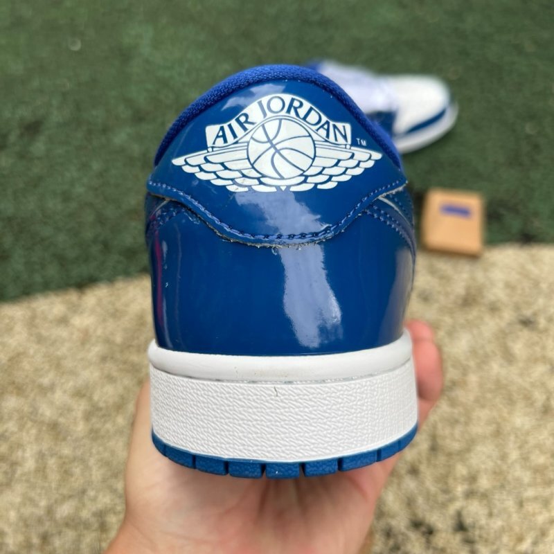 Air Jordan 1 Low Royal Blue Patent Leather - Image 9