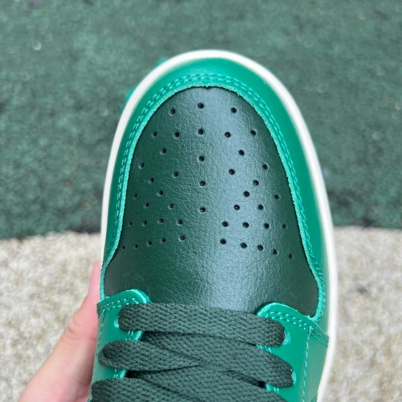 Air Jordan 1 Low Lucky Green Dark Grey Fuchsia Dream 553558-306 - Image 5