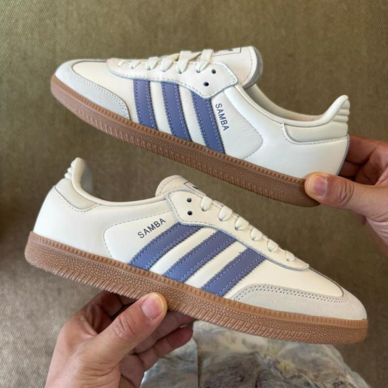 Adidas Samba OG Wonder White Blue Dawn Gum IE7015 - Image 9