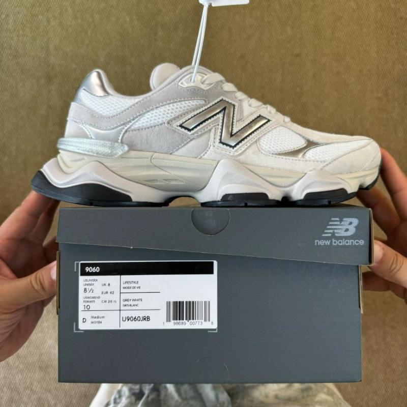 New Balance 9060 White Silver Metallic U9060WSG - Image 3