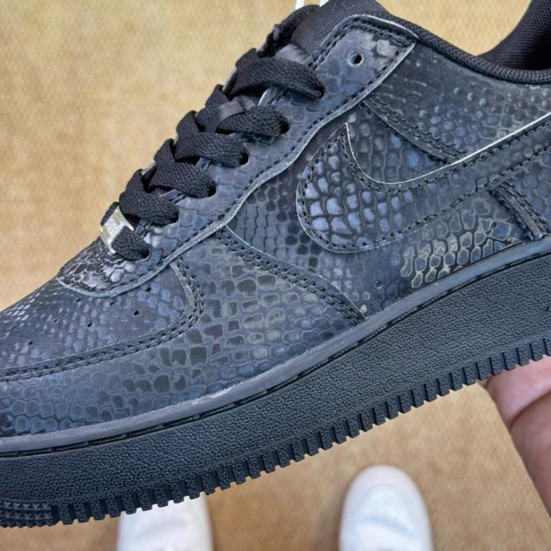 Nike Air Force 1 Low '07 Black Python CW2646-001 - Image 4