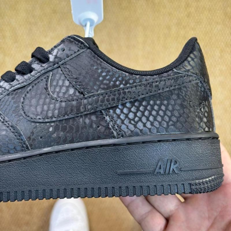 Nike Air Force 1 Low '07 Black Python CW2646-001 - Image 5