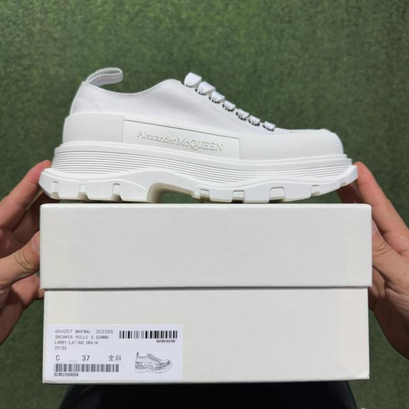 Alexander McQueen Tread Slick Lace-up Sneaker White 611705W4L329000 - Image 3