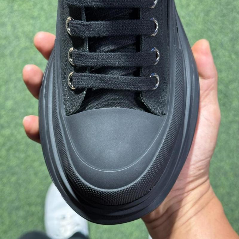 Alexander McQueen Tread Slick Canvas Lace-Up Boot 604254W4MV41000 - Image 4