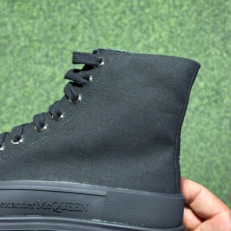 Alexander McQueen Tread Slick Canvas Lace-Up Boot 604254W4MV41000 - Image 6