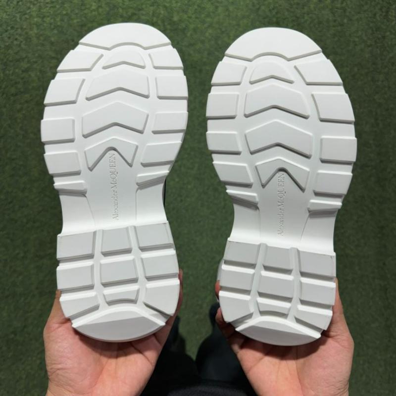 Alexander McQueen Tread Slick Boot Black Canvas White Sole - Image 7