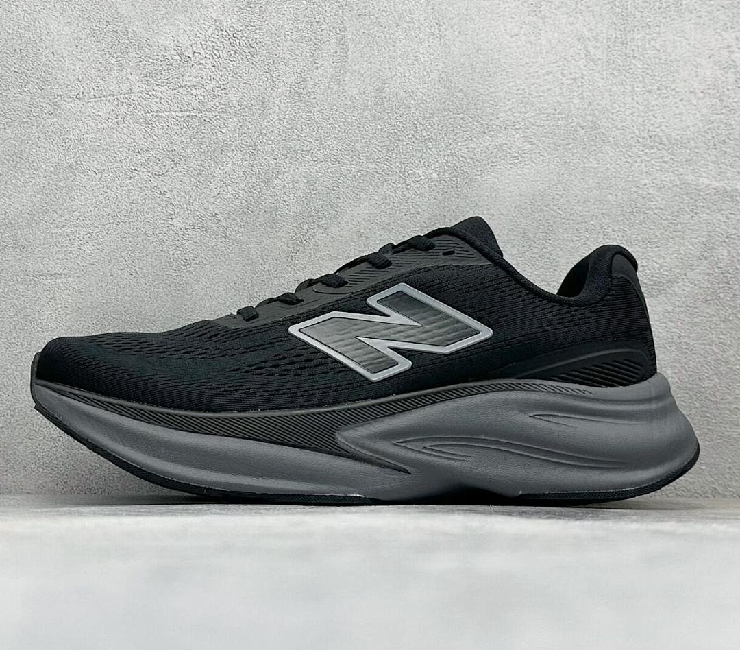 New Balance Fresh Foam X More v4 Running Shoes Men's & Women's - Max Cushion Comfort Trainers Black Phantom Grey MMORV4 WMORV4