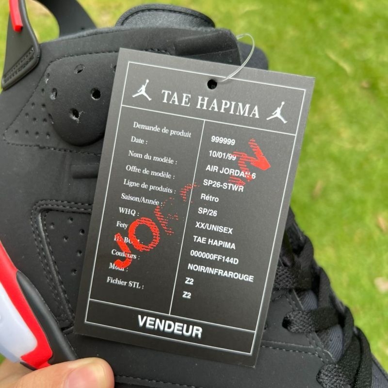 Air Jordan 6 Retro Black Infrared 23 384664-060 - Image 4
