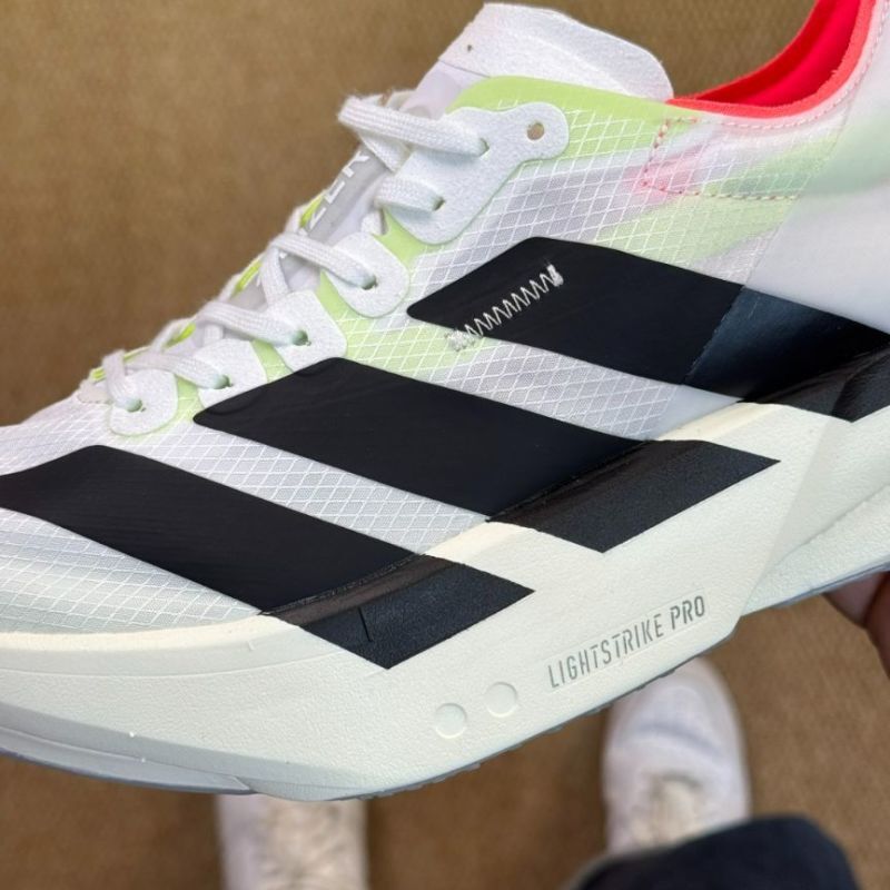 Adidas Adizero Adios Pro 3 Running Shoes White Core Black Lucid Lemon HQ3511 - Image 6