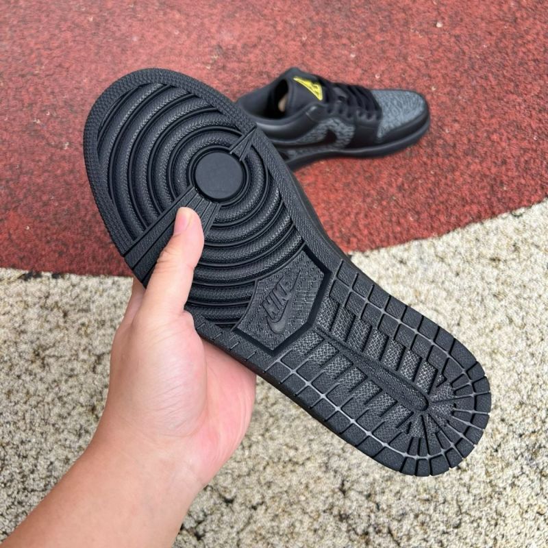 Air Jordan 1 Low SE "Elephant Print" Black Yellow Ochre DZ4130-007 - Image 6