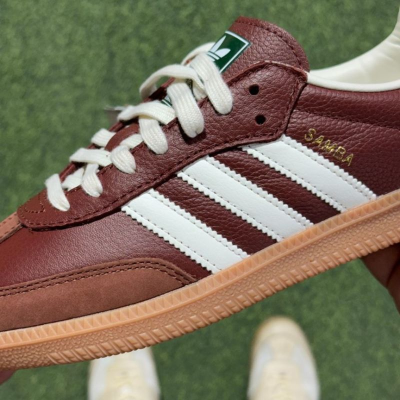 Adidas Samba OG Dark Red Cloud White Gum ID1458 - Image 5