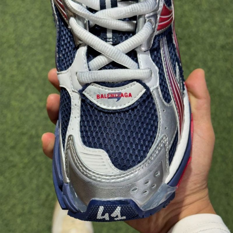 Balenciaga Runner Sneakers Navy Red Silver Purple 677403 W3RBN 4290 - Image 4