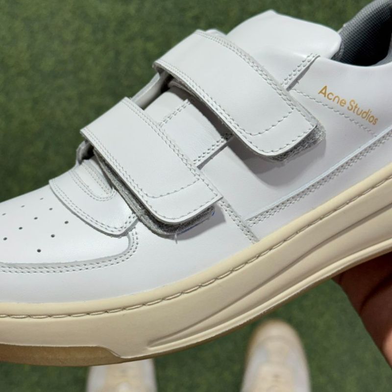 Acne Studios Bolzter Strap Sneakers White - Image 5