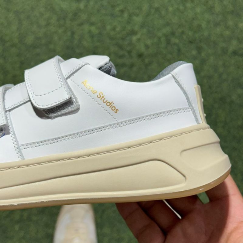 Acne Studios Bolzter Strap Sneakers White - Image 6