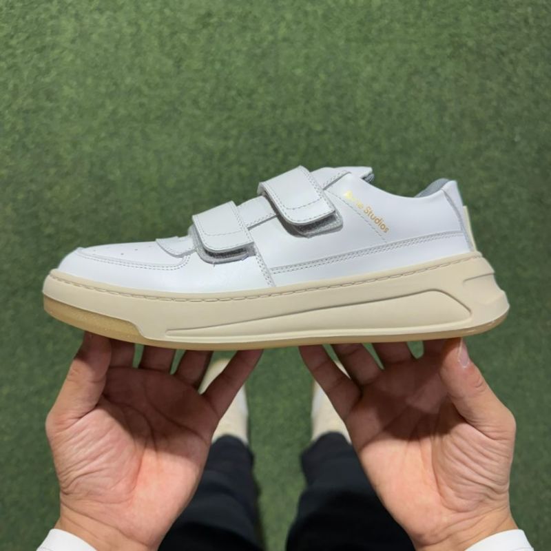 Acne Studios Bolzter Strap Sneakers White - Image 10