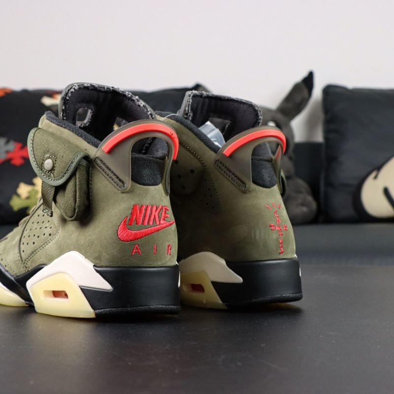 Air Jordan 6 Retro Travis Scott Medium Olive CN1084-200 - Image 6