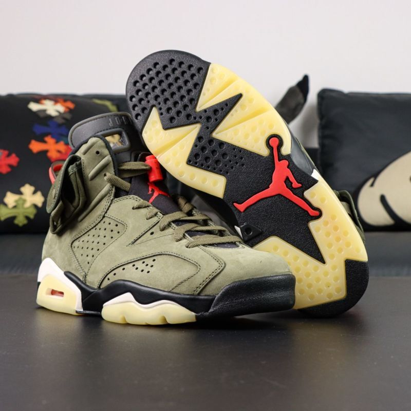 Air Jordan 6 Retro Travis Scott Medium Olive CN1084-200 - Image 8