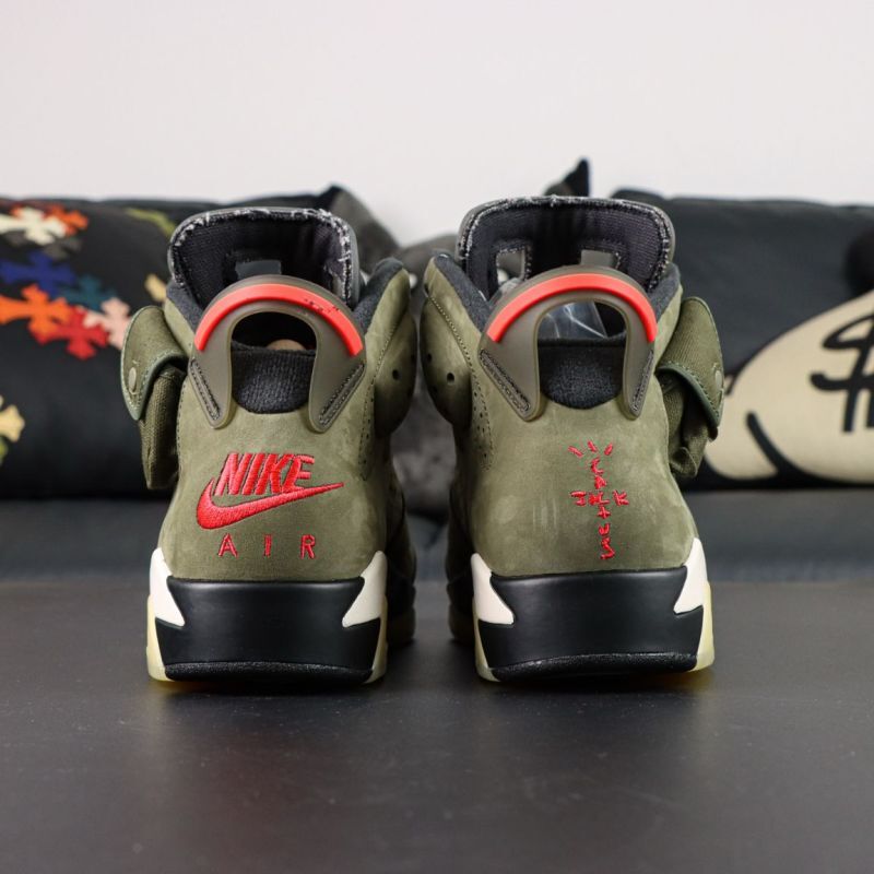 Air Jordan 6 Retro Travis Scott Medium Olive CN1084-200 - Image 9