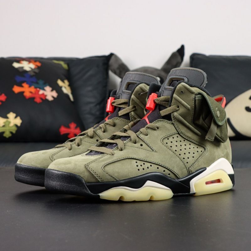 Air Jordan 6 Retro Travis Scott Medium Olive CN1084-200 - Image 10