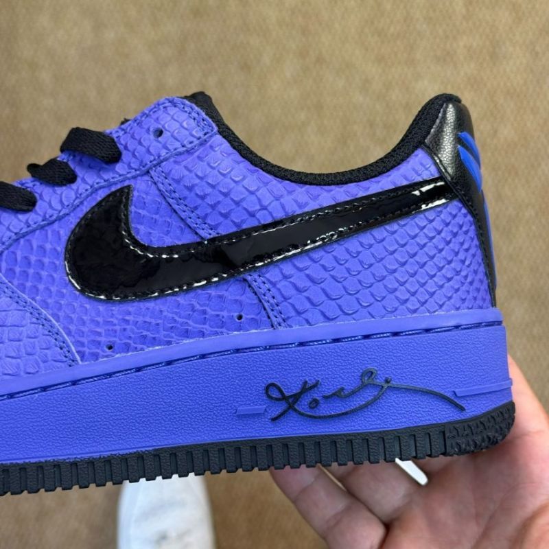 Nike Air Force 1 Low Custom Purple Snakeskin Kobe Bryant Mamba Signature - Image 6