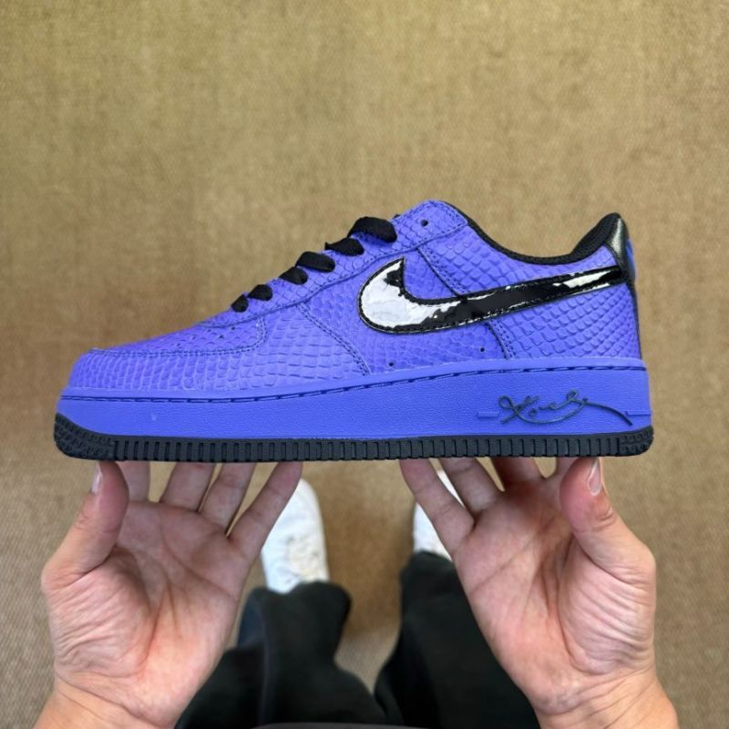 Nike Air Force 1 Low Custom Purple Snakeskin Kobe Bryant Mamba Signature - Image 10