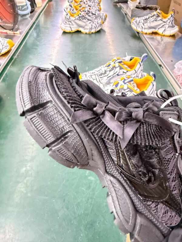 Balenciaga Track Sneaker Black with Bow Detail - Image 5