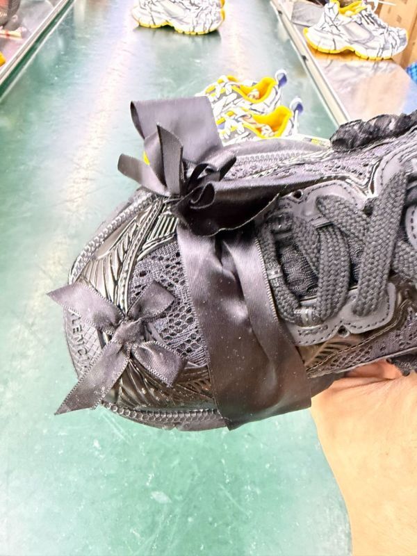 Balenciaga Track Sneaker Black with Bow Detail - Image 7